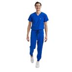 Wio Uniform Likralı Dinamik Jogger Doktor, Hemşire Forma Takım - Erkek, Royal Mavi - 2XL
