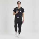 Wio Uniform LİKRALI DİNAMİK JOGGER DOKTOR, HEMŞİRE FORMA TAKIM - ERKEK, SİYAH M