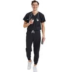 Wio Uniform LİKRALI DİNAMİK JOGGER DOKTOR, HEMŞİRE FORMA TAKIM - ERKEK, SİYAH S