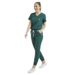 Wio Uniform Lıkralı Dinamik Jogger Doktor, Hemşire Forma Takım - Kadın, Yeşil - 2XL