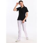 Wio Uniform Likralı Dinamik Lılac Medikal Üniforma, Spa, Estetik Ve Güzellik Merkezi Forma Takım - Kadın, Siyah