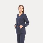 Wio Uniform LİKRALI DİNAMİK TULİP DOKTOR, HEMŞİRE FORMA TAKIM - KADIN, LACİVERT M