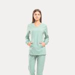 Wio Uniform LİKRALI DİNAMİK TULİP DOKTOR, HEMŞİRE FORMA TAKIM - KADIN, MINT YEŞİL S