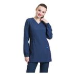 Wio Uniform Tulıp Kadın Likralı Tesettür Koyu Gri Üniforma Üst