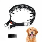 Wiotar Köpek Tırnaklı Eğitim Tasması, Köpek Boğazı Sıkılaştırma Tasması, Küçük Orta Büyük Köpekler için Konfor Uçları ve Hızlı Çıkarma Tokalı (8 Ekstra Uçla Paketlenmiştir)