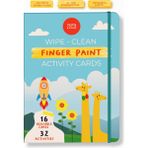 Wipe Clean Finger Paint Activity Cards - Silinebilir Parmak Boyası Kartları - Fingerprint Activities