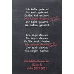 Wir haben gelernt... Wir sagen danke...: Personalisiertes liniertes Notizbuch als Geschenk / Abschiedsgeschenk für den Lehrer oder die Lehrerin, 100 ... ca. A5, Tafelhintergrund, für Frau Bernhardt