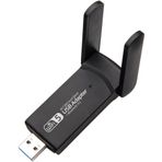 Wireless Adaptor Wifi Ag Karti Masaustu Bilgisayar Pc İle Uyumlu 2,4G 5G Destekler 1300Mbps Usb 3.0 Dual Band Usb Adapter 2,4Ghz-5,82Ghz Ac1300