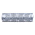 Wisafory Ağ şerit Noel Polyband 10 yarda × 26 cm Noel ağacı süsü bant Noel bandı hediye bandı metal folyo dekoratif bant DIY el işi Noel ağacı ev dekorasyonu için gri + gümüş