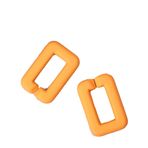 Wisafory Akrilik bağlantı halkaları 50 adet renkli plastik zincir bağlantıları hızlı bağlantı C-Clips kanca Twist zincir bağlantısı hızlı bağlantı kendin yap takı üretimi için, turuncu#1