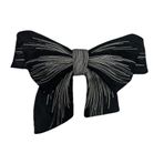 Wisafory Dantel aplikasyonu, kurdele, yama, nakış, aplikasyonlar, dikiş yaması, 3D kurdele, yama, tül, papyon, işlemeli, kendin yap, el işi, dikiş, kıyafet, yaka, dekorasyon, siyah, toplu iğ