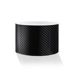 Wisafory Kendinden Yapışkanlı Araba Folyosu Siyah Karbon Fiber Çıkartma Araba Kapısı Kenar Koruması Dekoratif Çıkartma Su Geçirmez Koruyucu Folyo Karbon Folyo, Bilgisayar, Motosiklet, Mobilya için 5D