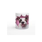 Wisdom Rain Duvarı Delip Bakan Boxer Köpek Temalı Baskılı Kupa Bardak