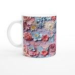Wisdom Rain Pastel Düş Bahçesi Çiçek Desenli Kupa Bardak