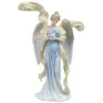 Wise Porselen Güvercinli Melek Biblo 18x9x24,5 cm Dekoratif Obje Hediyelik