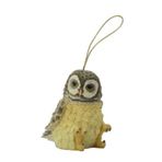 Wise Serisi – Baykuş Sallanan Biblo | Dekoratif Obje, Poliresin Hediyelik Mini Biblo 6x4 CM