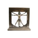 Wise Serisi – Mitoloji & Tarih Temalı Da Vinci Vitruvius Adamı Figürü | Dekoratif Obje, Poliresin Hediyelik Biblo 22x4x22 CM