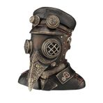 Wise Serisi Steampunk Veba Doktoru Biblo – Ofis ve Ev Dekorasyonu 14,5x14x15,5 CM – Dekoratif Obje