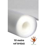wise tree 10 Metre Şeffaf Raf Örtüsü Dolap Ve Çekmece Içi Kaymaz Kaydırmaz Örtü-45x10 Mt