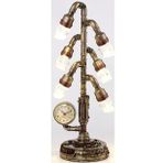 WISE Veronese Serisi-WISE STEAMPUNK ISIKLI SAAT-43*13,5*13,5 CM.