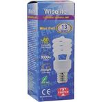 Wiselite 13W Tasarruflu Ampul Gün Işığı E27 Duy