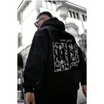 Wish BF Erkek Kahverengi Sırt Ny Baskılı Kapüşonlu Sweatshirt