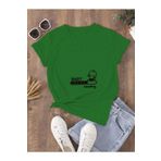 Wish BF Oversize Hamile T-shirt Baby Loading Baskılı Kahverengi