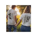 Wish BF _Strong Together Aslan Tasarım Baskılı Sevgili Çift Kombini T- shirt