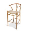 Wishbone Ahşap Bar Tabure