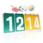 WishesMar 4 haneli taşınabilir katlanır gösterge tahtası, 4 haneli çentik sayma tahtası, yarışmalar, spor ekran tahtası, puan sayacı, basketbol, badminton, voleybol, masa tenisi, futbol için #C