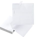 Wishop 50'li Paket 5 x 7 Zarf Renkli Kendinden Yapışkanlı Düğün, Parti Davetiyeleri, Tebrik Kartları, Duyurular, Fotoğraflar için, 13 x 18 cm (Beyaz)