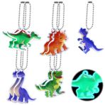 Wishstar 10 adet dinozor reflektör kolye ucu, reflektörler, çocuklar için reflektör, okul çantası, erkek çocuk, güvenlik reflektörü, çocuklar için reflektör askı