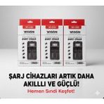 WISON Wıson WS-2323 Pil Şarj Aleti 2li Ekranlı 1200MAH 18650-26650-16340-14500-AA-AAA