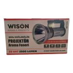 Wison WS-4475 Profesyonel Şarj Edilebilir Projektör Arama Feneri 25W 2500 Lümen - 8800MAH Powerbank Özellikli LCD Ekranlı El Feneri
