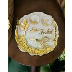 Wistful Gold Polyester Söz Tepsisi krem