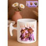 Witchy Co Zootropolis, Nick Wilde Baskılı Kupa Bardak, Zootropolis Sticker ( 1 adet bardak )
