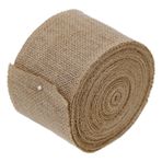 WITGIFT 10 m jüt bant, geniş, 8 cm, vintage hediye bandı, dekoratif bant, çuval bezi bant, düğün dekorasyonu için, hediye paketi, el işi, jüt kumaş, düğün, parti için