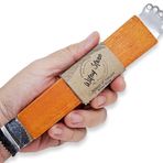 WitnyStore Hindistan Cevizi Kabuğu Rende - Vintage Mutfak Aleti - Geleneksel Tay Tarzı Kullanımı Kolay Taşınabilir Ahşap Elde Tutulan Kazıyıcı ve Parçalayıcı Taze veya Bebek Hindistan Cevizi Eti için