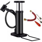 Wiwi Mini Ayaklı Taşınabilir 160 Psi Bisiklet Motosiklet Araba Havuz Pompası Igne Seti Hediyeli - Siyah