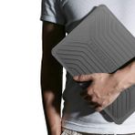 WIWU Bumper Sleeve Case Laptop Çantası 13 inç MacBook Air Pro Uyumlu A1932 A2179 A2337 A2338 A1706 A1708 A1989 A2159 A2251 A2289 – M2 M3 M4 Air 13.6 inç Kılıfsız Uyumlu Su Geçirmez Taşıma Kılıfı Gri
