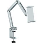 Wiwu Çok Yönlü Ayarlanabilir Uzun Kol Tip Oynar Başlıklı 360° Metal Telefon ve Tablet Tutucu Stand - Gri