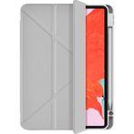 Wiwu iPad Pro 11 2024 Wiwu 360° Dönebilen Yan ve Dik Standlı Magnetik Koruyucu Tablet Kılıfı Gri