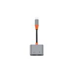 Wiwu LT09 Lightning Şarj Ve Lightning Kulaklık Dönüştürücü Adaptör