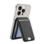 WIWU MagSafe Cüzdan 5 Kart Tutucu Ayarlanabilir Stand ile RFID Engellemeli Güçlü Manyetik Ultra İnce Seyahat Deri Cüzdan iPhone 17/16/15/14/13/12 Serisi Android için