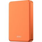 Wiwu P15-1 LED Işık Göstergeli Ultra Ince Pd 20W Kablosuz Powerbank 10000MAH 15W Turuncu