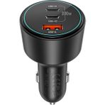 Wiwu WI-QC026 Starship Serisi Dual Type-C + Usb-A Portlu Araç Şarj Aleti 200W Siyah