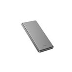 Wiwu Wiwu Wi-P013 Slim Serisi LED Işık Göstergeli Ultra İnce Taşınabilir Powerbank 10000mAh 22.5W (GRI)
