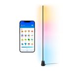 Wiz Gradient Zemin Lambası - Siyah 140 cm RGBIC aynı anda birden fazla renk gösterir, ince tasarım, Wi-Fi ile bağlanır, ses/uygulama kontrolü, Google Home, Alexa ve HomeKit ile çalışır