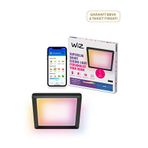 Wiz Siyah Akıllı Sıva Üstü RGB 17W Kare Panel Tavan Armatürü