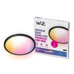 Wiz SuperSlim 22W RGB Akıllı Led Yuvarlak Panel Tavan Armatürü Siyah Sıva Üstü 42 CM 2600 Lumen